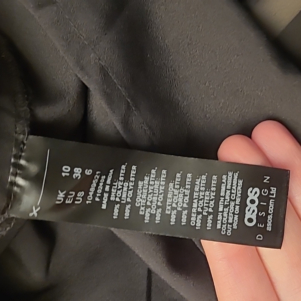 Nwot Asos Design Button Through Ruffle Front Tier… - image 7